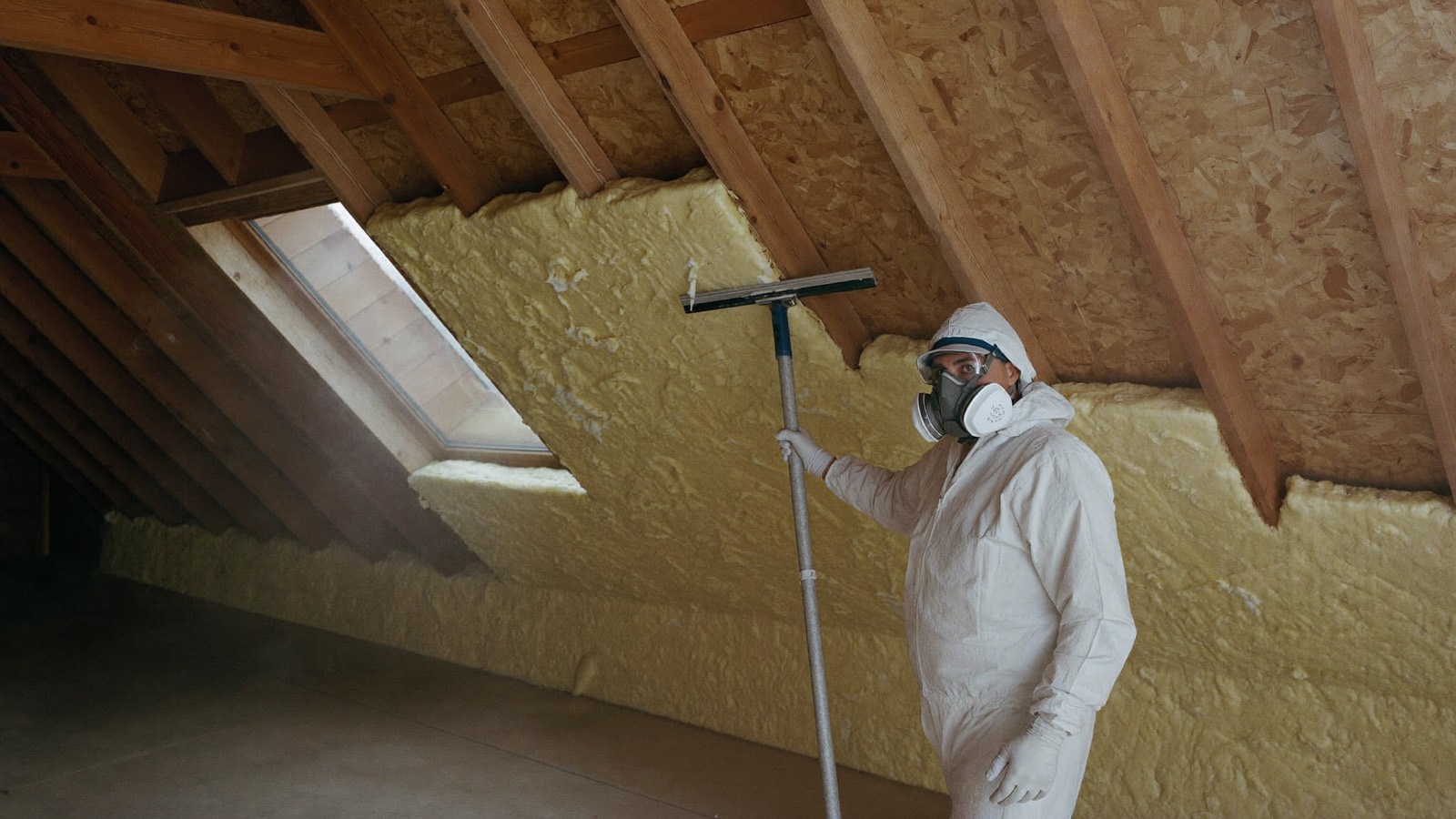 Spray foam removal work